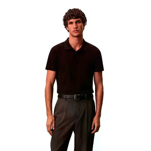 �J���o�� �N���C�� ���t�@�C���h �X���� �t�B�b�g �V���[�g�X���[�u �|�� �i Black �j | CALVIN KLEIN Refined Slim Fit short sleeve polo [t]