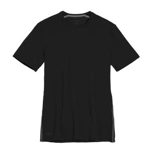 �A�C�X�u���[�J�[ �A�i�g�~�J �N���[ �����m �V���[�g �X���[�u �x�[�X ���C���[ �i Black / Monsoon �j | ICEBREAKER Anatomica Crew Merino Short sleeve base layer [t]