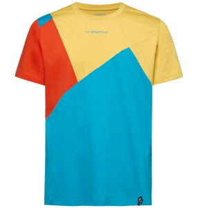 �X�|���e�B�o Dude T�V���c �����Y �N���C�~���O �o�R ( Tropic Blue/Bamboo ) | La Sportiva Dude T-Shirt M [o]