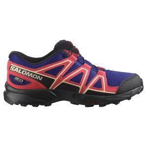T Xs[hNX CSWP WjA nCLO V[Y i ClematisBlue/Black/VirtualPink j | SALOMON Speedcross CSWP Junior hiking shoes [t]