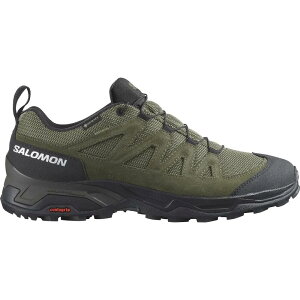 �T������ X-Ward ���U�[ �S�A�e�b�N�X �n�C�L���O �V���[�Y �i DeepLichenGreen/Black/OliveNight �j | SALOMON X-Ward Leather gore-tex hiking shoes [t]