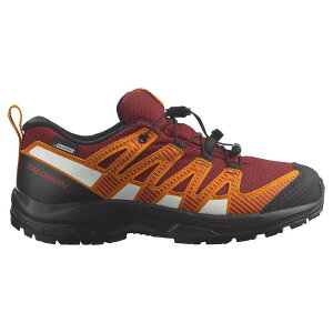 �T������ XA �v�� V8 CS WP �W���j�A �n�C�L���O �V���[�Y �i RedDahlia/Black/OrangePepper �j | SALOMON Xa Pro V8 CS WP Junior hiking shoes [t]