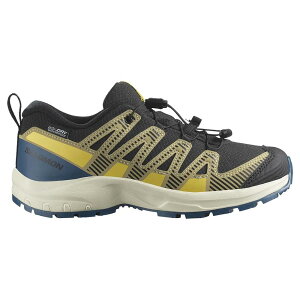 T XA v V8 WP WjA nCLO V[Y i Black/GrayGreen/PowderGiallo j | SALOMON XA Pro V8 WP Junior hiking shoes [t]