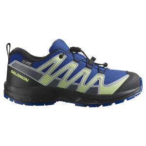 �T������ XA �v�� V8 WP �W���j�A �n�C�L���O �V���[�Y �i NauticalBlue/Black/SharpGreen �j | SALOMON XA Pro V8 WP Junior hiking shoes [t]