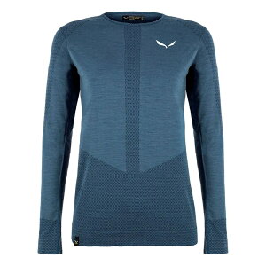 �T���� �[�u�� ���X�|���V�u �����O�X���[�u �x�[�X���C���[ ���f�B�[�X �i Dark Denim �j | SALEWA Zebru Responsive Long sleeve base layer [t]