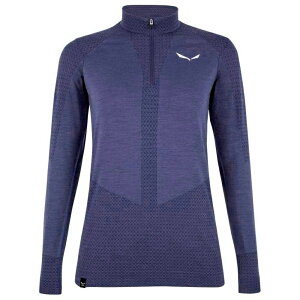 �T���� �[�u�� ���X�|���V�u �����O�X���[�u �x�[�X���C���[ ���f�B�[�X �i Dark Denim �j | SALEWA Zebru Responsive Long sleeve base layer [t]