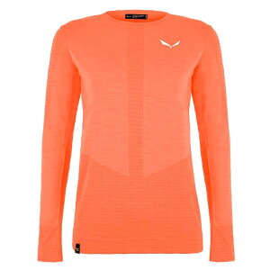 �T���� �[�u�� ���X�|���V�u �����O�X���[�u �x�[�X���C���[ ���f�B�[�X �i Fluo Coral �j | SALEWA Zebru Responsive Long sleeve base layer [t]