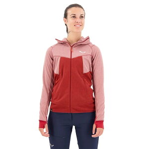 �T���� �v�G�Y �n�C�u���b�h �|�[�����C�g �t�[�f�B �t���[�X ���f�B�[�X �i Syrah Melange �j | SALEWA Puez Hybrid Polarlite hoodie fleece [t]