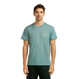ICEBREAKER Merino Core Single Line Camp ����T�V���c �i BlueAsh �j [t]