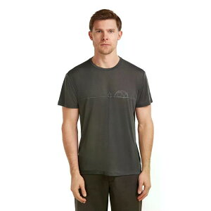 ICEBREAKER Merino Core Single Line Camp ����T�V���c �i Obsidian �j [t]