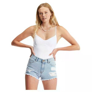 �r���{�� �h���t�g �A�E�F�C �f�j�� �V���[�c ���f�B�[�X �i WashedDenim �j | BILLABONG Drift Away Denim Shorts Woman [t]