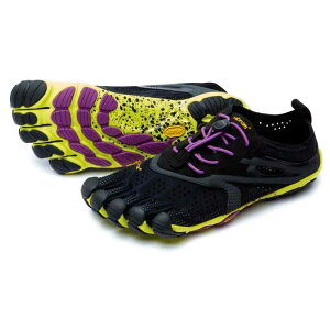�r�u���� �t�@�C�u�t�B���K�[�Y V-���� �����j���O�V���[�Y ���f�B�[�X �i Black/Yellow/Purple �j | VIBRAM FIVEFINGERS V-Run running shoes Women [t]