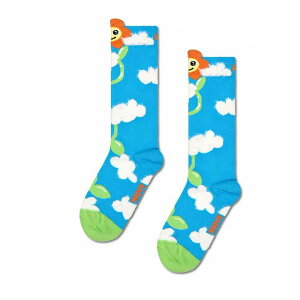 nbs[\bNX O[CO t[ \bNX LbY i Turquoise j | HAPPY SOCKS Growing flower socks kids [t]