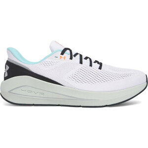 A_[A[}[ \jbN 7 jO V[Y i White/HydroGreen/MetallicSilver j | UNDER ARMOUR Sonic 7 running shoes [t]