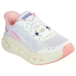 �X�P�b�`���[�Y �}�b�N�X �N�b�V���j���O �O���C�h �X�e�b�v �X�j�[�J�[ ���f�B�[�X �i WhiteTextile/PinkTrim �j | SKECHERS Max Cushioning Glide-Step Sneakers Woman [t]