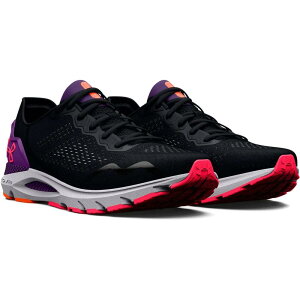 A_[A[}[ zo[ \jbN 6 jOV[Y fB[X i Black/GalaxyPurple/PinkShock j | UNDER ARMOUR HOVR Sonic 6 running shoes Women [t]