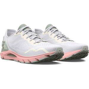 A_[A[}[ zo[ \jbN 6 jOV[Y fB[X i White100/OliveTint502/GroveGreen504 j | UNDER ARMOUR HOVR Sonic 6 running shoes Women [t]