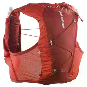 �T������ �A�N�e�B�u �X�L�� 4L �Z�b�g �n�C�h���[�V�����x�X�g �i RedDahlia/HighRiskRed �j | SALOMON Active Skin 4L Set Hydration Vest [t]