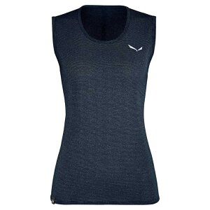 �T���� �y�h���b�N 3 �h���C�g�� �m�[�X���[�u T�V���c�@���f�B�[�X �i Premium Navy Melange �j | SALEWA Pedroc 3 Dryton sleeveless T-shirt [t]