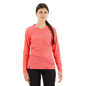 �T���� �Z�Z�_ �h���C�g�� �����O �X���[�u T�V���c�@���f�B�[�X �i Calypso Coral �j | SALEWA Seceda Sryton long sleeve T-shirt [t]