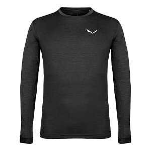 �T���� �v�G�Y �������W�F �h���C�g�� �����O �X���[�u T�V���c �i Black Out Melange �j | SALEWA Puez Melange Dryton long sleeve T-shirt [t]