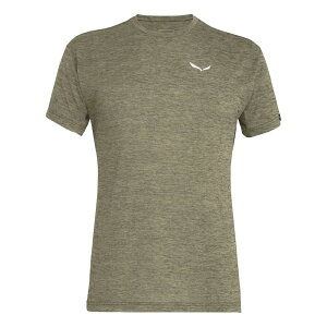 �T���� �v�G�Y �������W�F �h���C�g�� �V���[�g �X���[�u T�V���c �i Dark Olive Melange �j | SALEWA Puez Melange Dryton short sleeve T-shirt [t]