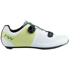 �m�[�X�E�F�[�u �X�g�[�� �J�[�{�� ���[�h �V���[�Y �i White/PastelYellow �j | NORTHWAVE Storm Carbon Road Shoes [t]