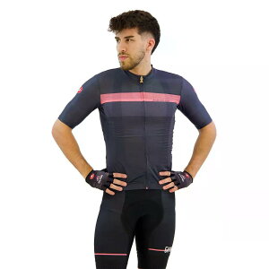 �J�X�e�� �W�� ���F���[�`�F 2024 �V���[�g�X���[�u �W���[�W �i DarkBlue/RoundPink �j | CASTELLI GIRO Veloce 2024 short sleeve jersey [t]