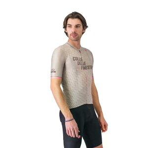 �J�X�e�� �W�� �R�b���E�f�b���E�t�B�l�X�g�� �V���[�g�X���[�u �W���[�W �i BeigeTaupe �j | CASTELLI GIRO Colle Delle Finestre short sleeve jersey [t]