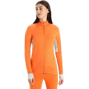 �A�C�X�u���[�J�[ �]�[�� �j�b�g �W�b�v �X�E�F�b�g�V���c ���f�B�[�X �i Flash / Ether / Cb �j | ICEBREAKER Zone Knit Zip sweatshirt Women [t]