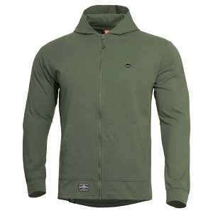 �y���^�S�� �A�M�X �����O �X�p�� �t�� �W�b�v �X�E�F�b�g�V���c �i Camo Green �j | PENTAGON Agis Ring Spun full zip sweatshirt [t]