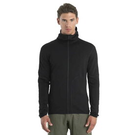 アイスブレーカー メリノ 560 リアルフリース エレメンタル II フル ジップ スウェットシャツ （ Black ） | ICEBREAKER Merino 560 RealFleece Elemental II full zip sweatshirt [t]
