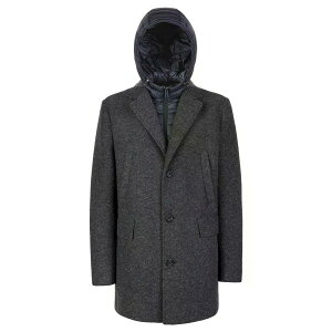 GEOX Claudio �R�[�g �i MelangeGrey/Navy �j [t]