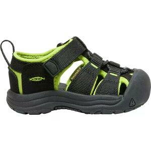 �L�[�� �j���[�|�[�g H2 �L�b�Y �T���_�� �i Black/LimeGreen �j | KEEN Newport H2 kids Sandals [t]