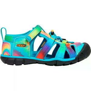 �L�[�� �V�[�L�����v II CNX �L�b�Y �T���_�� �i VividBlue/OriginalTieDye �j | KEEN Seacamp II CNX Kids Sandals [t]