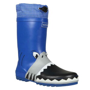 ���K�b�^ �}�b�h�v���C �W���j�A �n�C�L���O�u�[�c �i Shark / Nautical Blue �j | REGATTA Mudplay Junior hiking boots [t]