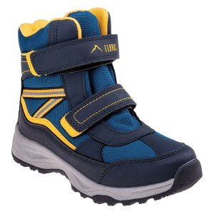 �G���u���X ���@���[�� �~�b�h �_�u�����[�s�[ �W���j�A �n�C�L���O�u�[�c �i Navy / Tile Blue / Yellow �j | ELBRUS Valere Mid WP Junior hiking boots [t]
