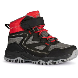�g���X�p�X �A�f�A �W���j�A �n�C�L���O�u�[�c �i Black / Red �j | TRESPASS Adair Junior hiking boots [t]