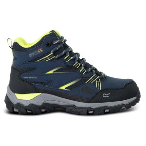 ���K�b�^ �z���R�� �X���[ �W���j�A �n�C�L���O�u�[�c �i Navy / Lime Pnch �j | REGATTA Holcombe III Junior hiking boots [t]