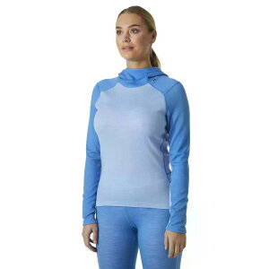 �w���[�n���Z�� ���t�@ �����m �~�b�h�E�F�C�g �t�[�f�B ���f�B�[�X �i BrightBlue �j | HELLY HANSEN Lifa Merino Midweight hoodie Woman [t]