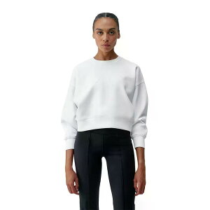 �{�[�� ���r���O ���K �t���[�� �X�E�F�b�g�V���c ���f�B�[�X �i White �j | BORN LIVING YOGA Flora sweatshirt Woman [t]