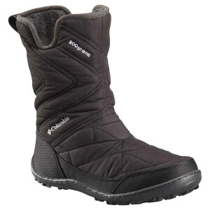 �R�����r�A �~���N�X �X���b�v III �W���j�A �X�m�[�u�[�c �i Black/White �j | COLUMBIA Minx Slip III Junior snow boots [t]