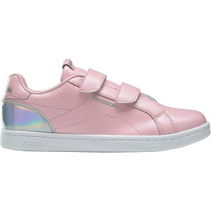 ���[�{�b�N ���C���� �R���v���[�g �N���[�� 2 �x���N�� �W���j�A �X�j�[�J�[ �i Pink Glow / Iridescent �j | REEBOK Royal Complete Clean 2 Velcro Junior trainers [t]