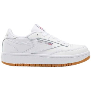 ���[�{�b�N �N���u C �_�u�� �W���j�A �X�j�[�J�[ �i White / White / White �j | REEBOK Club C Double Junior trainers [t]