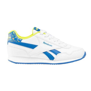 ���[�{�b�N ���C���� CL �W���O 3.0 �W���j�A �X�j�[�J�[ �i White / Vectorblue / Acidyellow �j | REEBOK Royal CL Jog 3.0 Junior trainers [t]