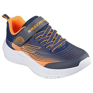 �X�P�b�`���[�Y �}�C�N���X�y�b�N �A�h�o���X �W���j�A �X�j�[�J�[ �i Navy & Orange Textile / Synthetic / Charcoal Trim �j | SKECHERS Microspec Advance Junior trainers [t]