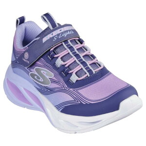 �X�P�b�`���[�Y �R�Y�~�b�N �O���[ �W���j�A �X�j�[�J�[ �i Navy Sparkle Mesh / Multi Trim �j | SKECHERS Cosmic Glow Junior trainers [t]