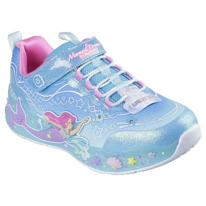 �X�P�b�`���[�Y �}�[���C�h �h���[���X �W���j�A �X�j�[�J�[ �i Blue Sparkle Mesh / Multi Trim �j | SKECHERS Mermaid Dreams Junior trainers [t]