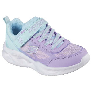 �X�P�b�`���[�Y �\�� �O���[ �W���j�A �X�j�[�J�[ �i Turquoise Mesh / Lavender Trim �j | SKECHERS Sola Glow Junior trainers [t]