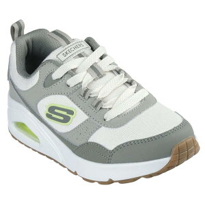 �X�P�b�`���[�Y �E�m �W���j�A �X�j�[�J�[ �i Olive Synthetic / Sage Textile / Lime Trim �j | SKECHERS Uno Junior trainers [t]